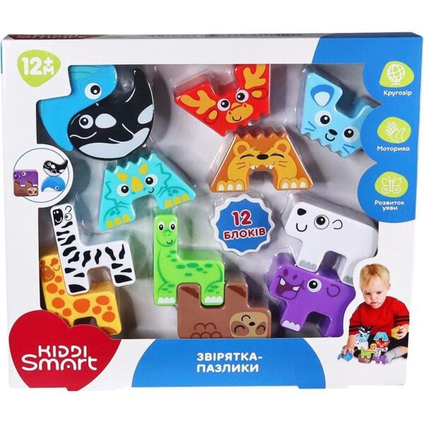 

Учебный игровой набор KIDDI SMART – Зверушки-пазлики (4562-KS)