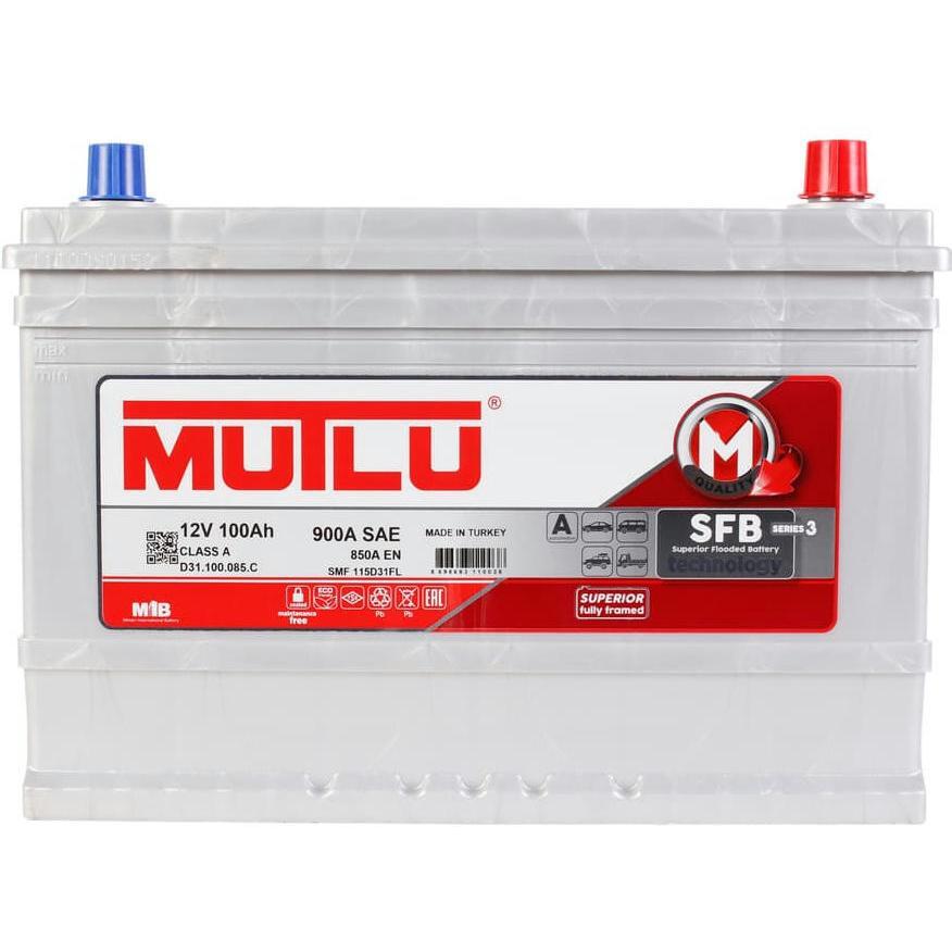 Акумулятор MUTLU 6СТ-100 (0) Asia SFB D31.100.085.Cфото1