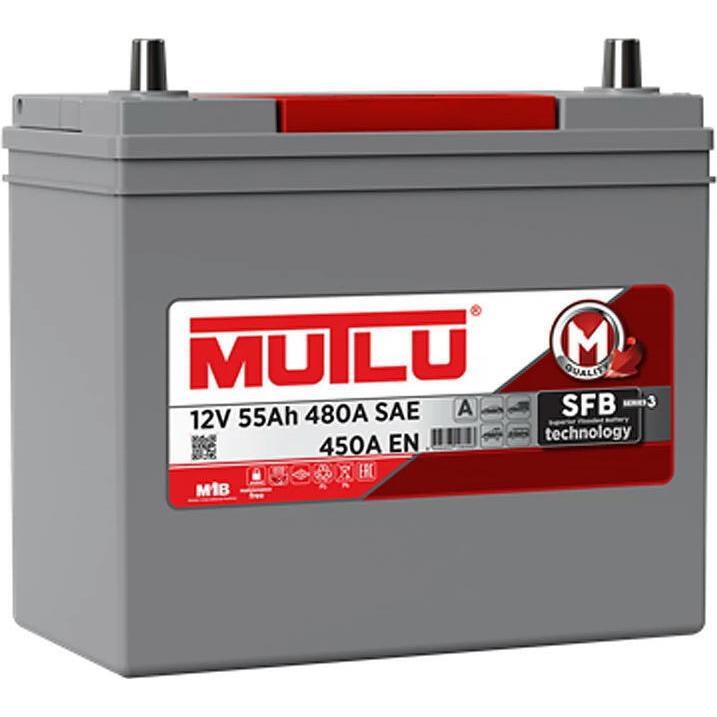 Акумулятор MUTLU 6СТ-55 (0) Asia SFB B24.55.045.E фото 1