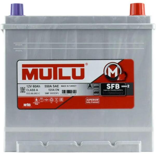 

Акумулятор MUTLU 6СТ-60 (0) Asia SFB D23.60.052.C