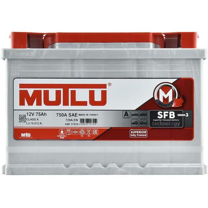 Акумулятор MUTLU 6СТ-75 (0) SFB L3.75.072.Aфото1