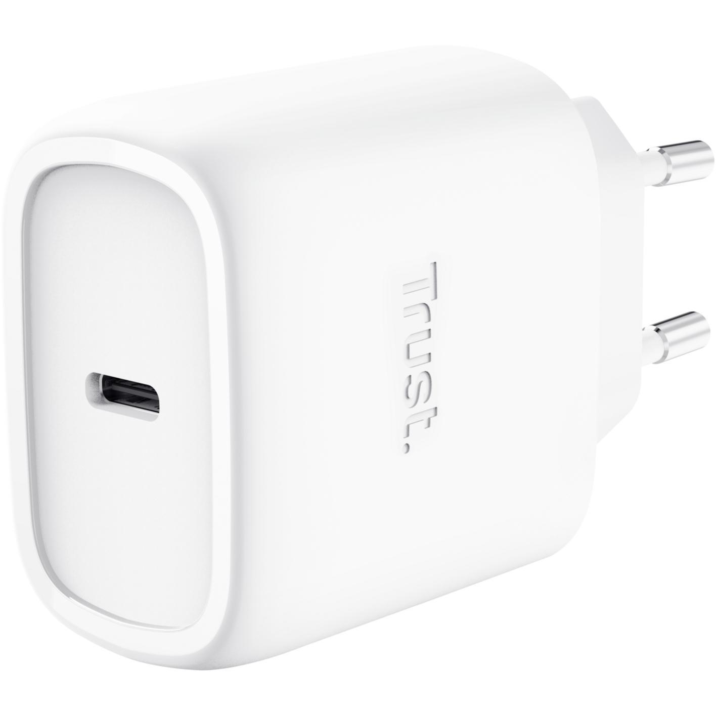 Сетевое зарядное устройство Trust Maxo 45W GaN USB-C PD/PPS White (25522_TRUST) фото 1