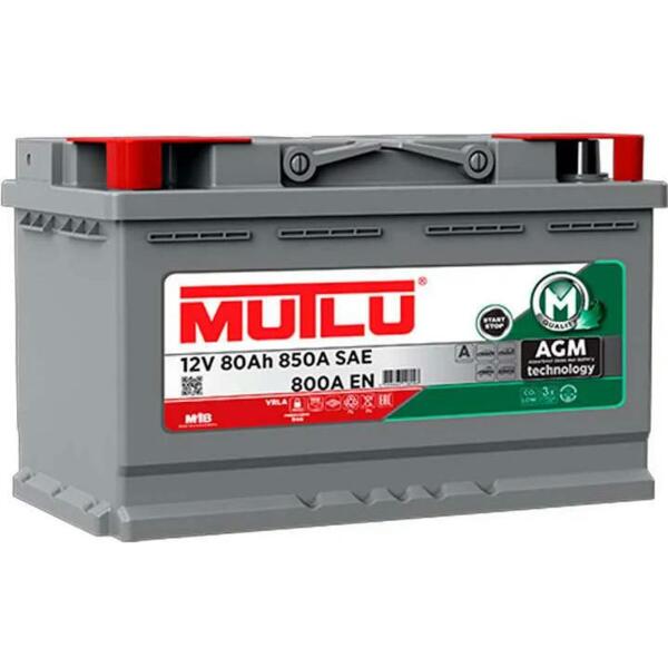 

Акумулятор MUTLU 6СТ-80 (0) AGM.L4.80.080.A