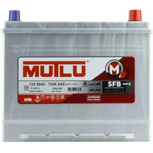 

Акумулятор MUTLU 6СТ-80 (0) Asia SFB D26.80.066.C