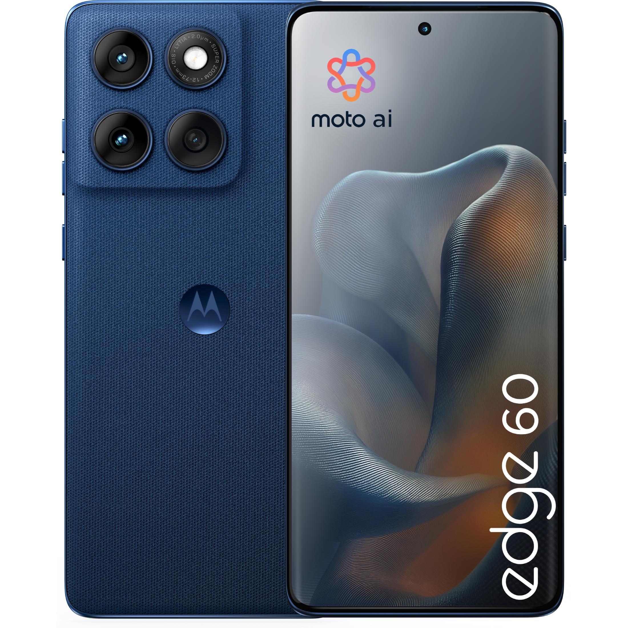 Смартфон Motorola Edge 60 12/256Gb Gibraltar Sea (PB7H0031RS)фото1