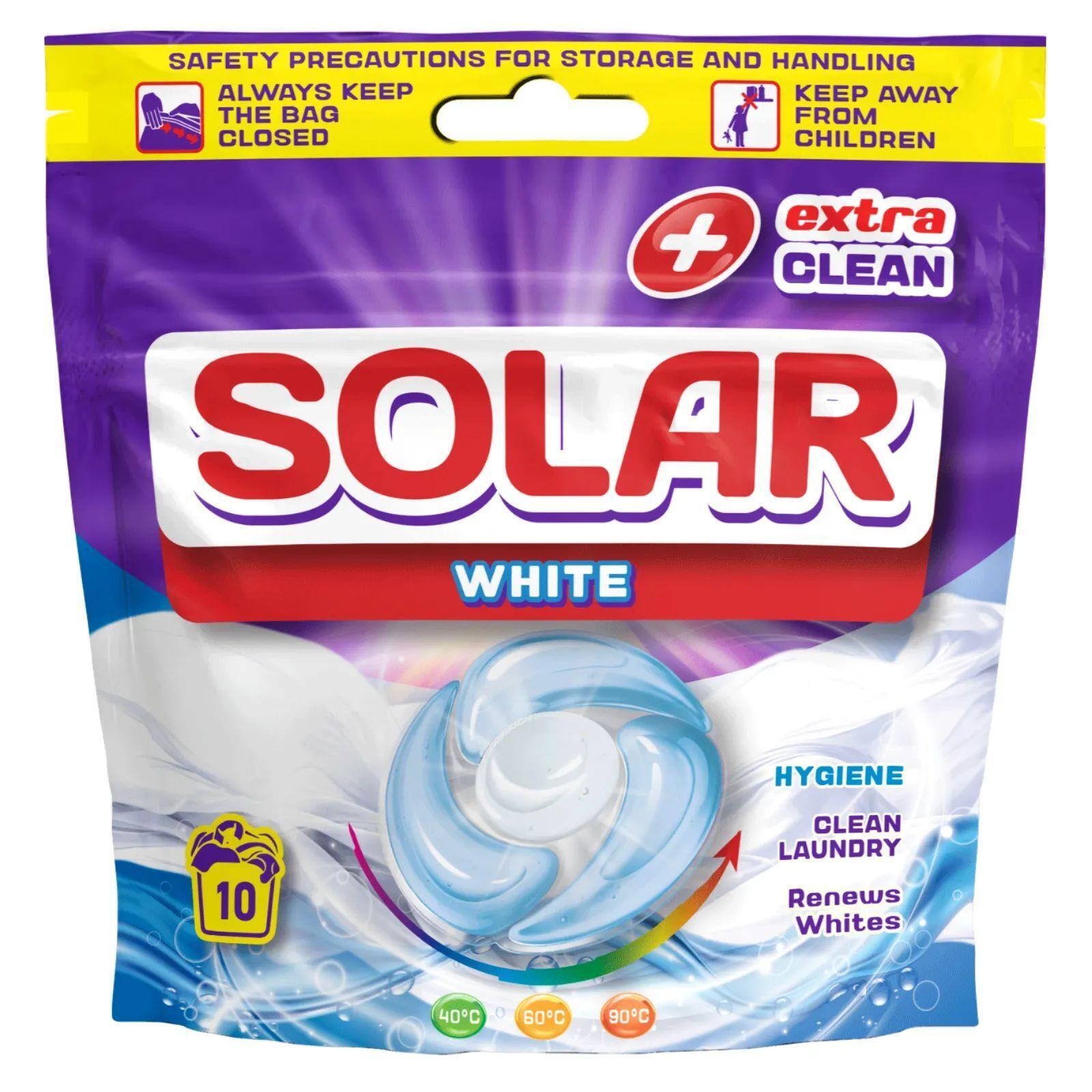 Капсулы для стирки Solar White для белых вещей 10 шт фото 1