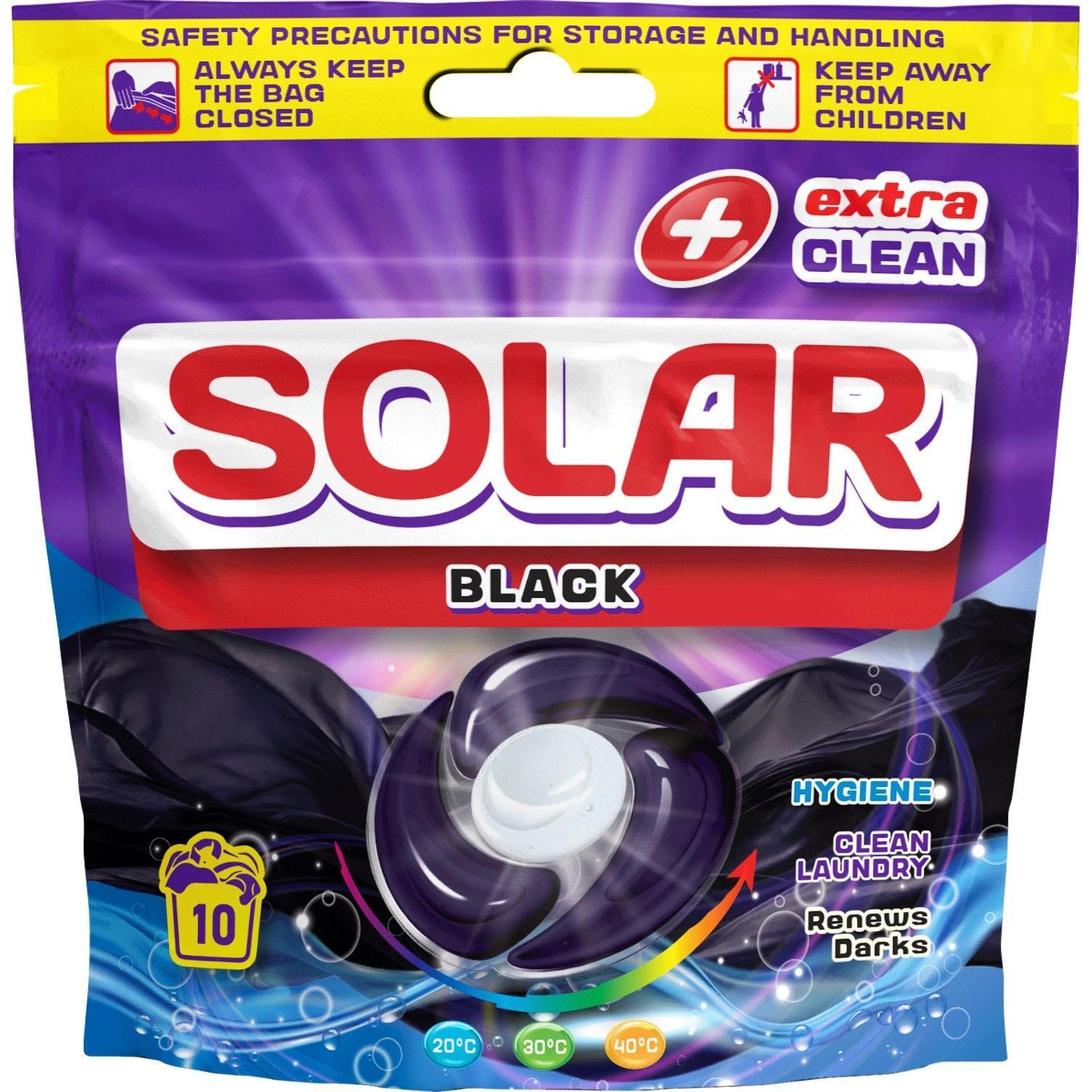 Капсулы для стирки Solar Black для темных вещей 10 шт фото 1