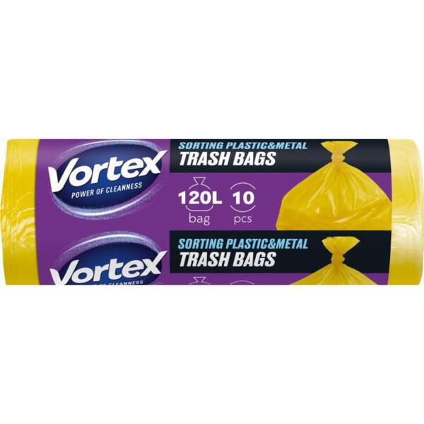 

Пакеты для мусора Vortex 70х110 LD 120 л 10 шт