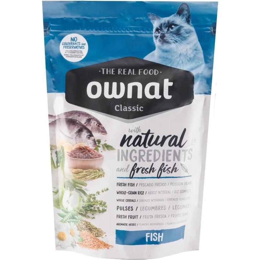 Сухой корм для котов Ownat Classic Fish с рыбой 400 г фото 