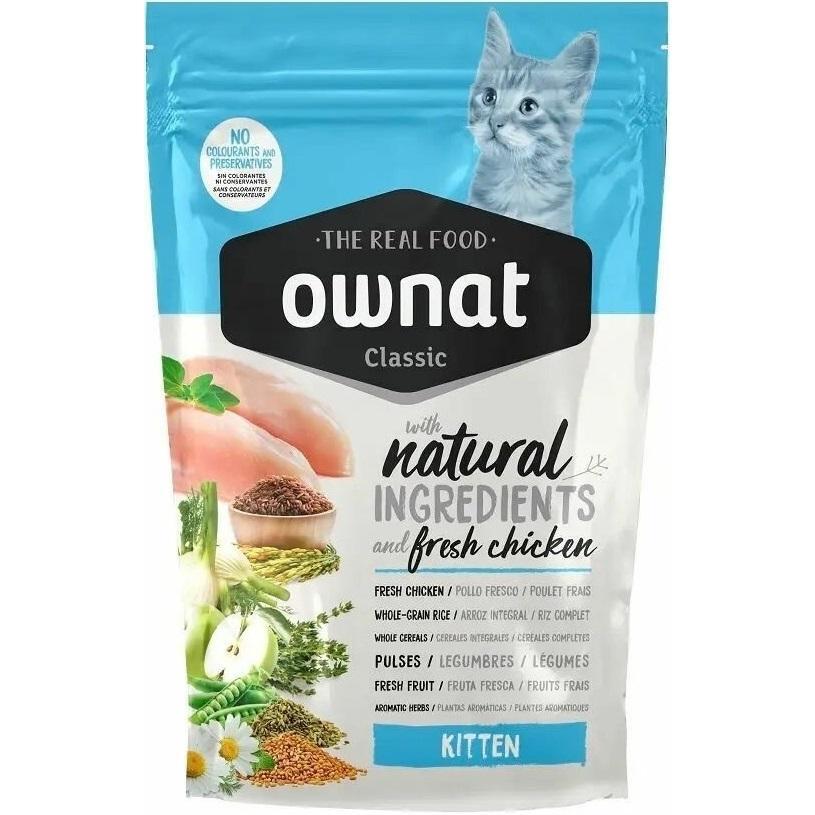 Сухой корм для котят Ownat Classic Kitten с курицей 400 г фото 