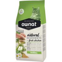 Сухой корм для котов для выведения шерсти Ownat Classic Hairball с курицей 1.5 кг