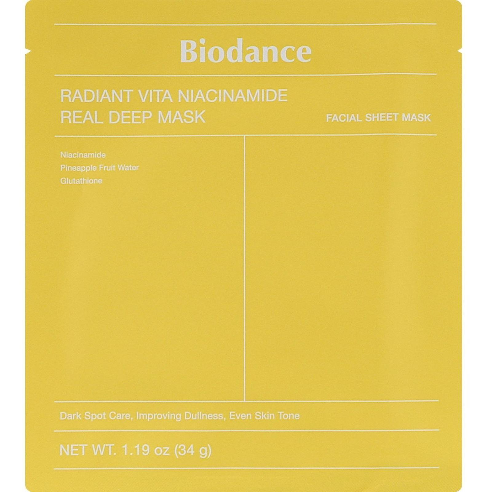 Маска гідрогелева Biodance Radiant Vita Niacinamide 34 г 1 штфото1