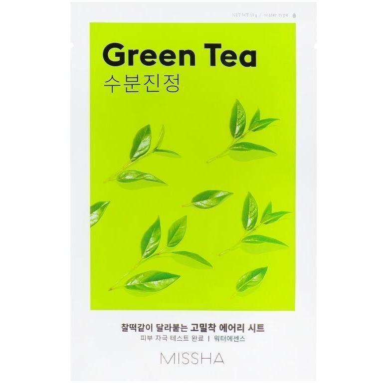 Маска для обличчя Missha Airy Fit Зелений чай 19 гфото