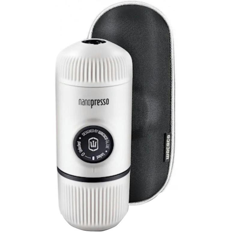 Эспрессо-кофеварка портативная Nanopresso с чехлом Белая (WNANOWH) фото 1