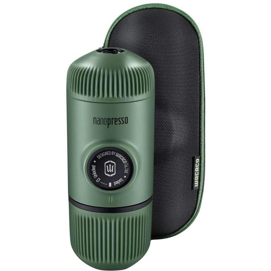 Еспресо-кавоварка портативна Wacaco Nanopresso з чохлом Зелена (WNANOGREEN)фото1