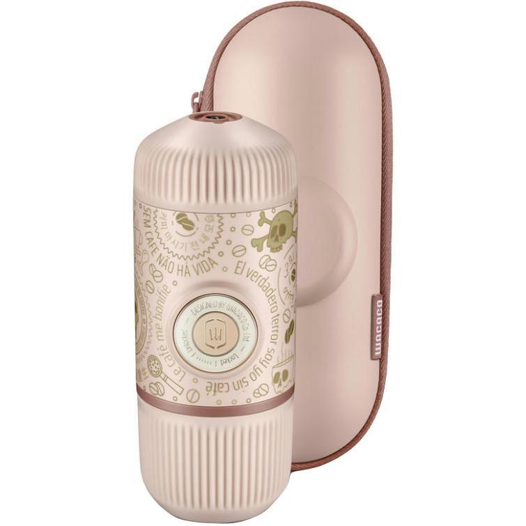 Эспрессо-кофеварка портативная Wacaco Nanopresso с чехлом Розовая (WNANOPINK) фото 1