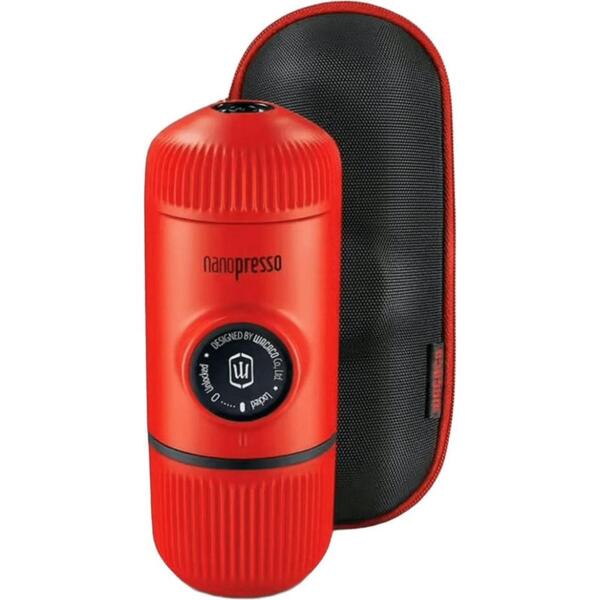 

Эспрессо-кофеварка портативная Wacaco Nanopresso с чехлом Красная (WNANORED)