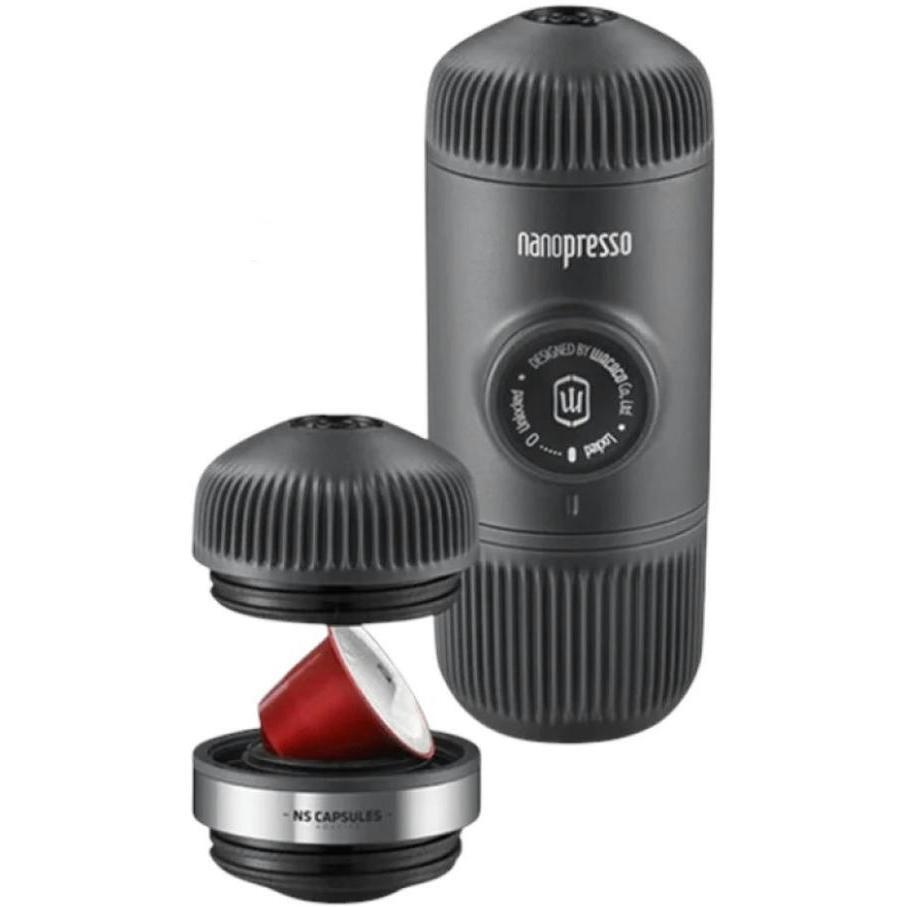 Еспресо-кавоварка портативна Wacaco Nanopresso+ з адаптером для капсули (WNANONS)фото1