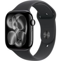 Смарт-годинник Apple Watch Series 11 GPS 42mm Jet Black Aluminium Case with Black Sport Band - M/L
