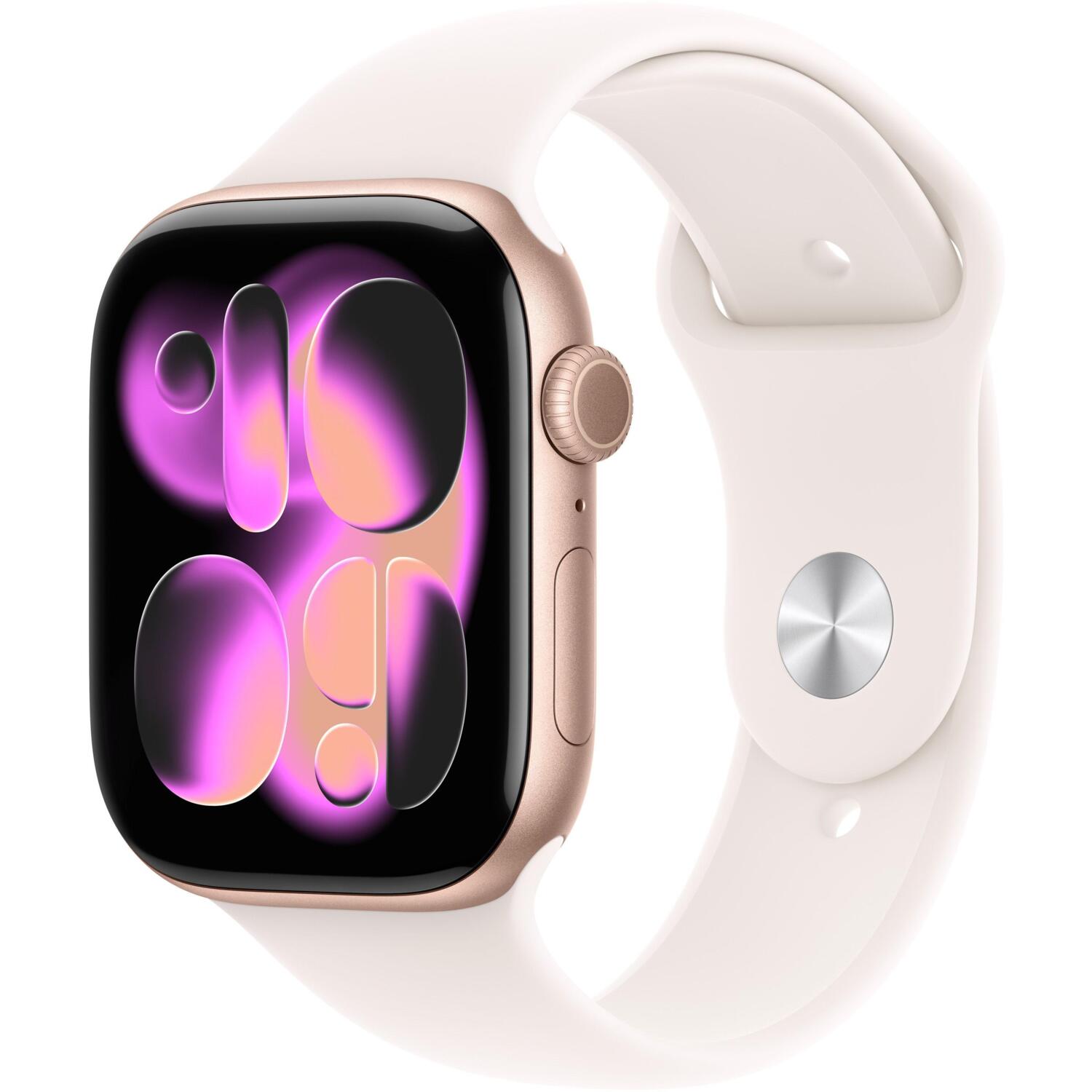 Смарт-годинник Apple Watch Series 11 GPS 46mm Rose Gold Aluminium Case with Light Blush Sport Band - S/M