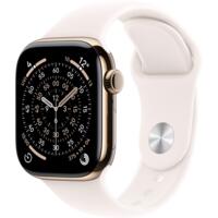 Смарт-часы Apple Watch Series 11 GPS + Cellular 42mm Gold Titanium Case with Light Blush Sport Band - S/M