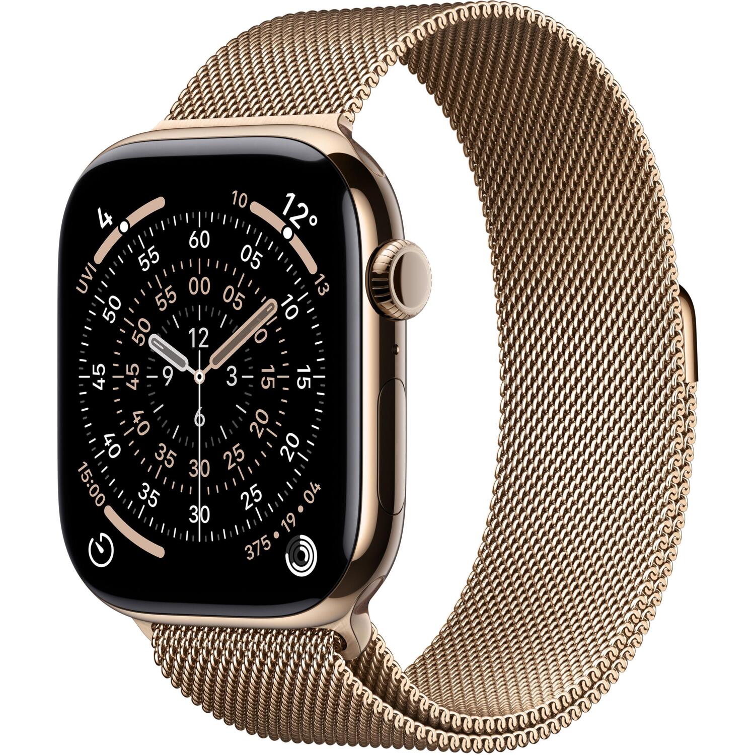Смарт-годинник Apple Watch Series 11 GPS + Cellular 42mm Gold Titanium Case with Gold Milanese Loop