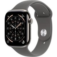 Смарт-часы Apple Watch Series 11 GPS + Cellular 46mm Natural Titanium Case with Stone Grey Sport Band - M/L