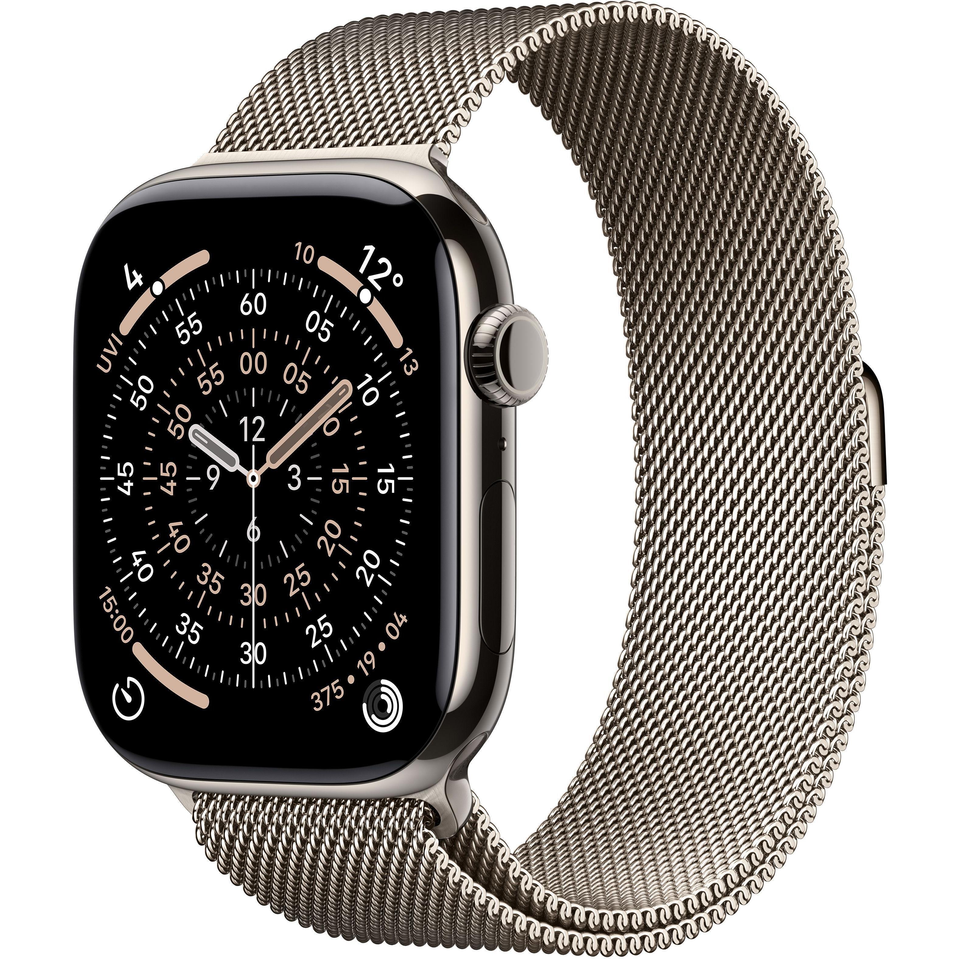 Смарт-годинник Apple Watch Series 11 GPS + Cellular 46mm Natural Titanium Case with Natural Milanese Loop - M/Lфото1