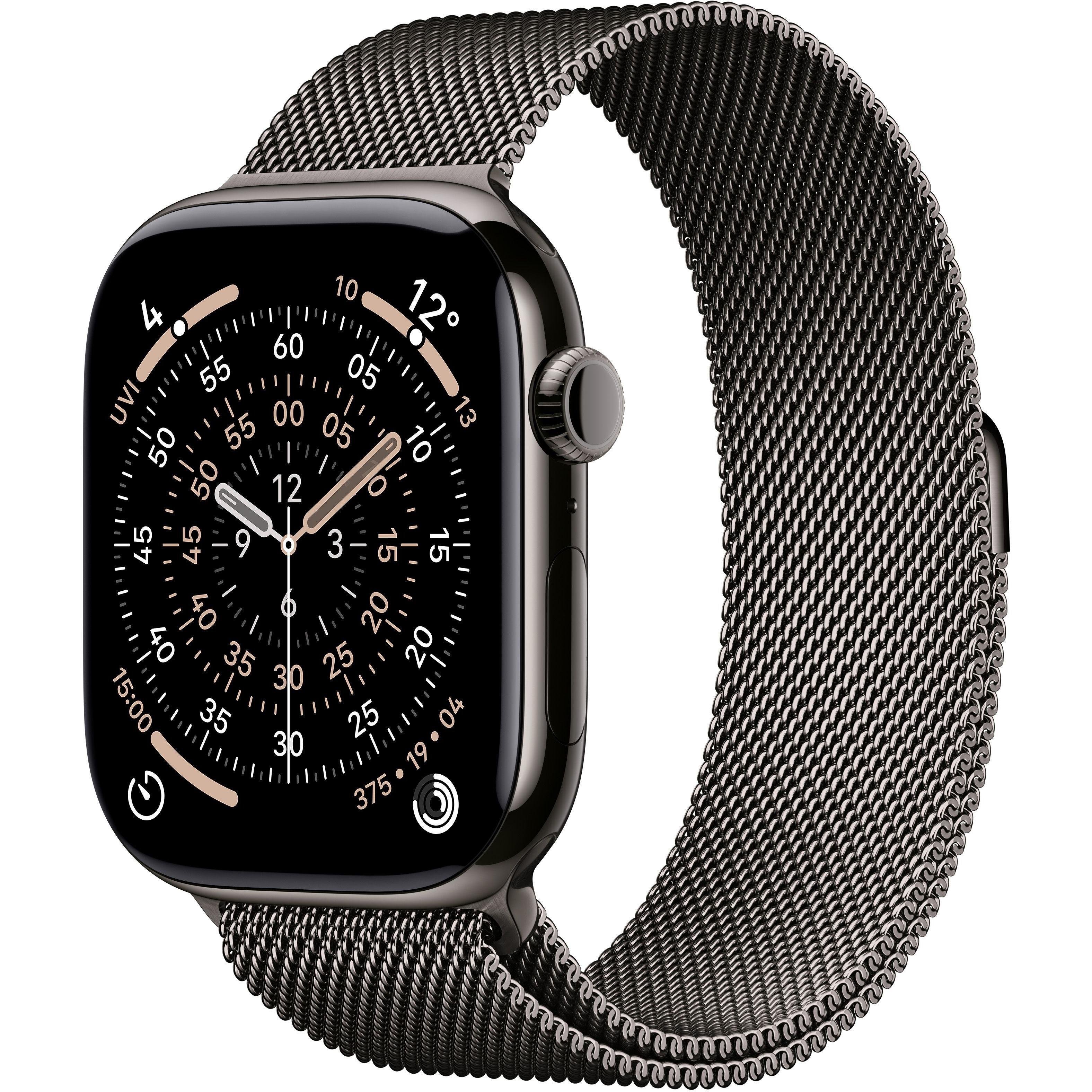 Смарт-годинник Apple Watch Series 11 GPS + Cellular 46mm Slate Titanium Case with Slate Milanese Loop - S/Mфото1