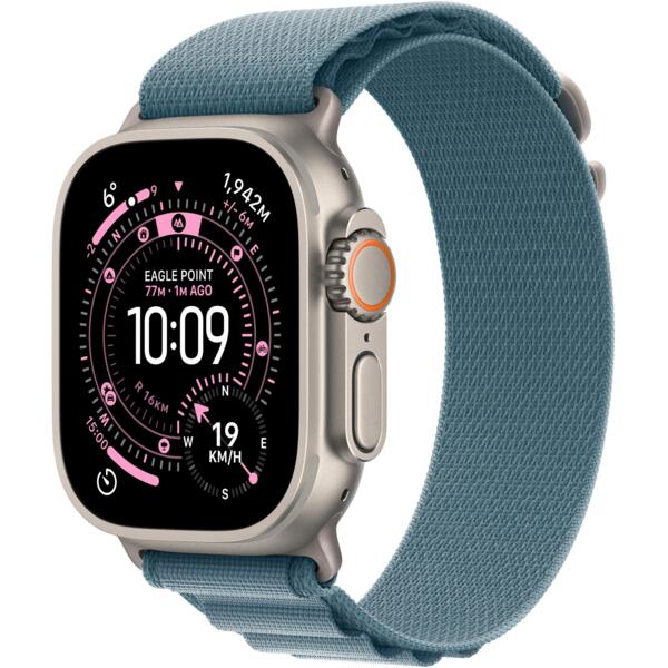 

Смарт-часы Apple Watch Ultra 3 GPS + Cellular 49mm Natural Titanium Case with Light Blue Alpine Loop - Medium