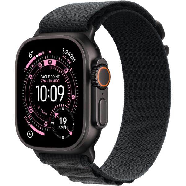 

Смарт-часы Apple Watch Ultra 3 GPS + Cellular 49mm Black Titanium Case with Black Alpine Loop - Small