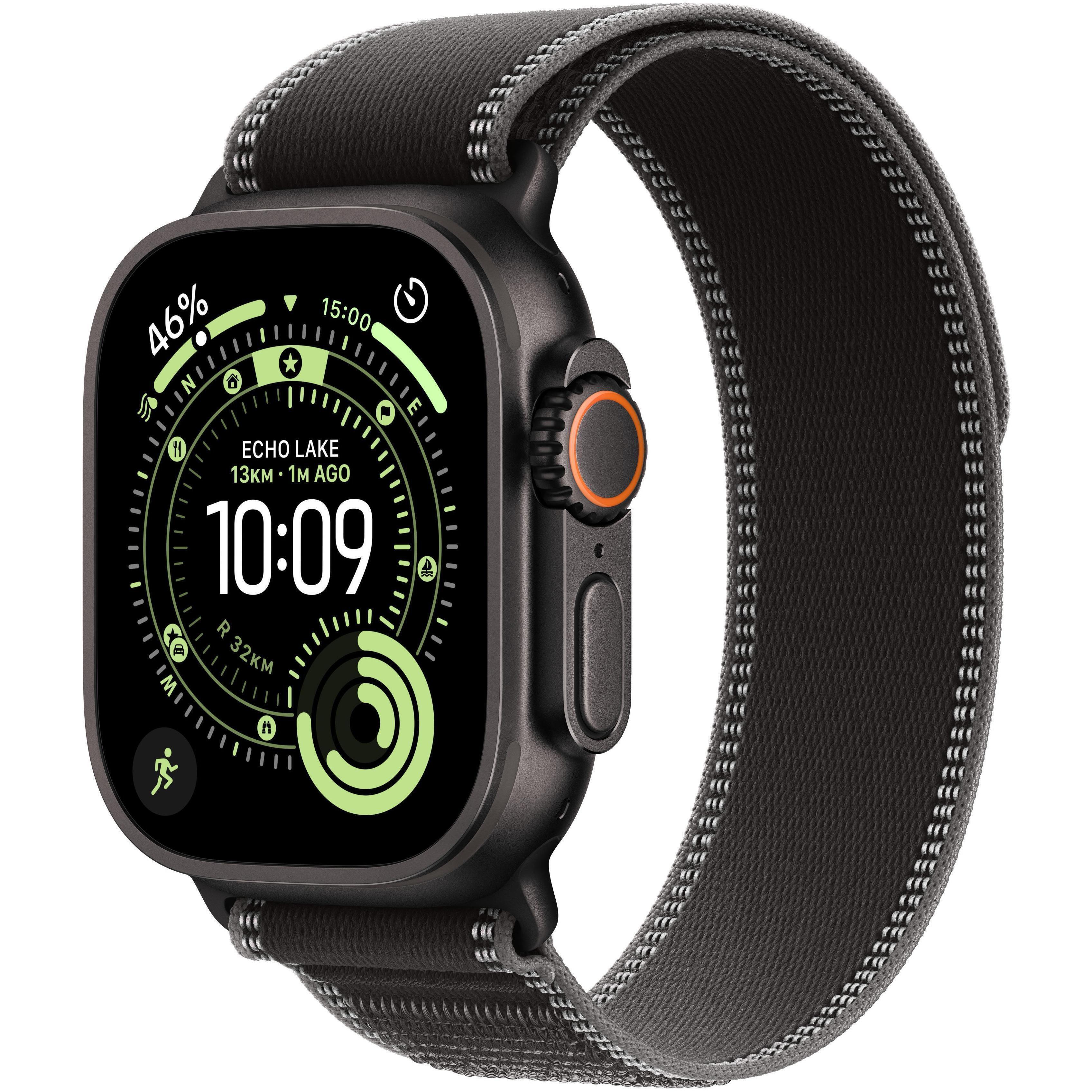 Смарт-годинник Apple Watch Ultra 3 GPS + Cellular 49mm Black Titanium Case with Black/Charcoal Trail Loop - M/Lфото1