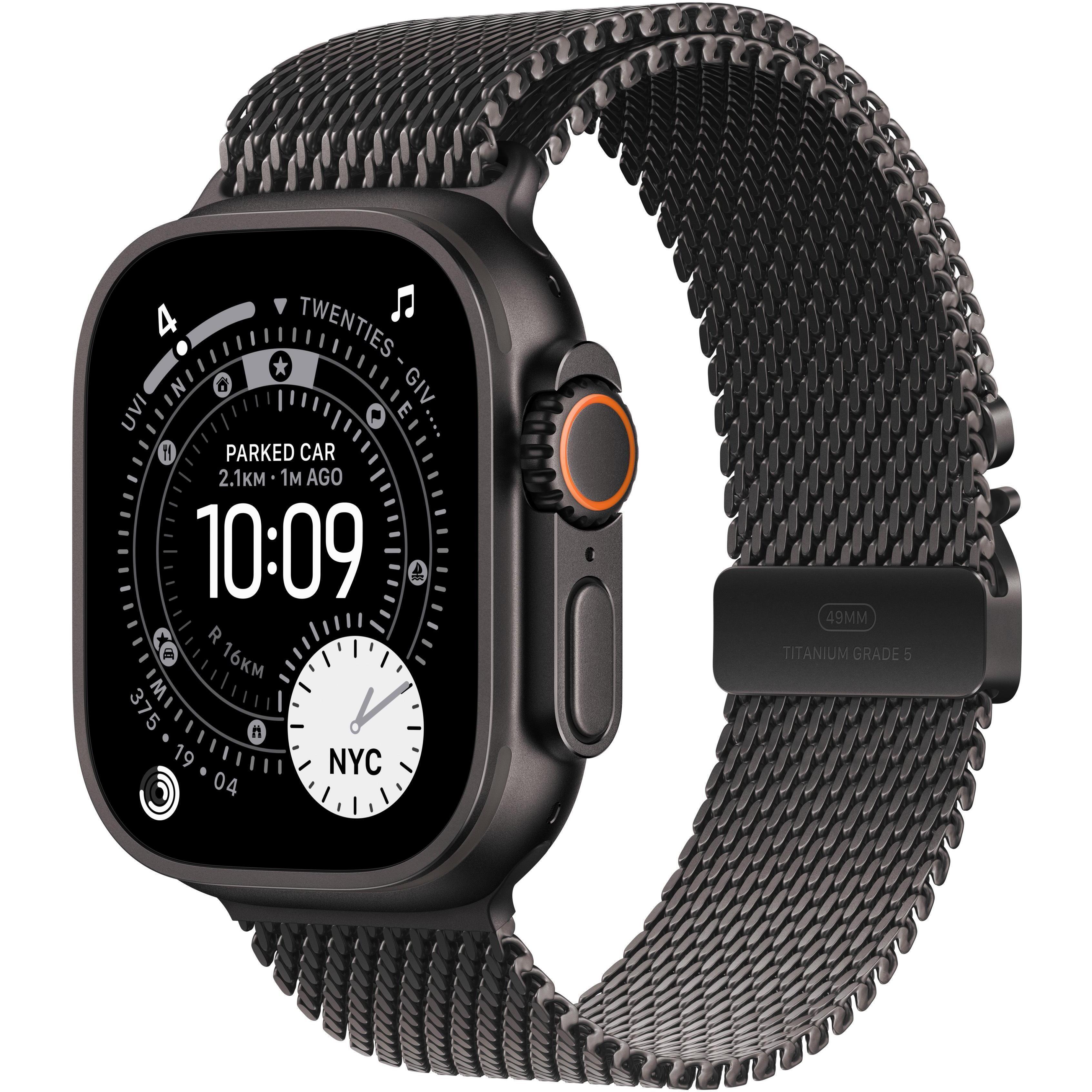 Смарт-годинник Apple Watch Ultra 3 GPS + Cellular 49mm Black Titanium Case with Black Titanium Milanese Loop - Mediumфото1