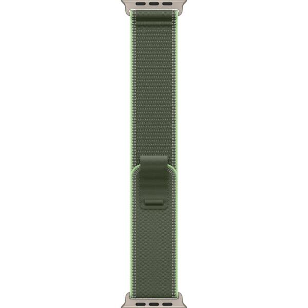 

Ремешок Аpple Watch 49mm Green/Neon Trail Loop S/M Natural Titanium Finish (MFT44ZM/A)