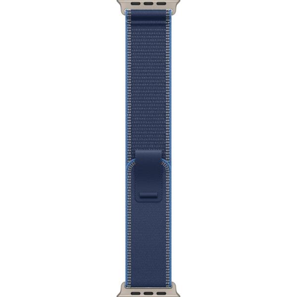 

Ремешок Аpple Watch 49mm Blue/Bright Blue Trail Loop S/M Natural Titanium Finish (MFT64ZM/A)