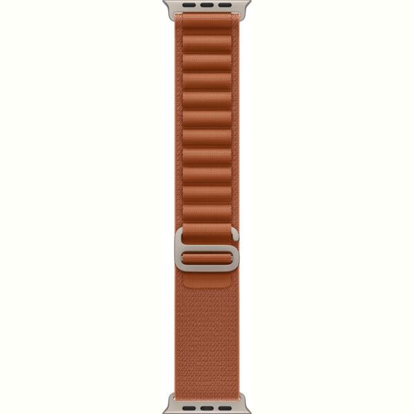 

Ремешок Аpple Watch 49mm Terra Cotta Alpine Loop Small Natural Titanium Finish (MFTA4ZM/A)