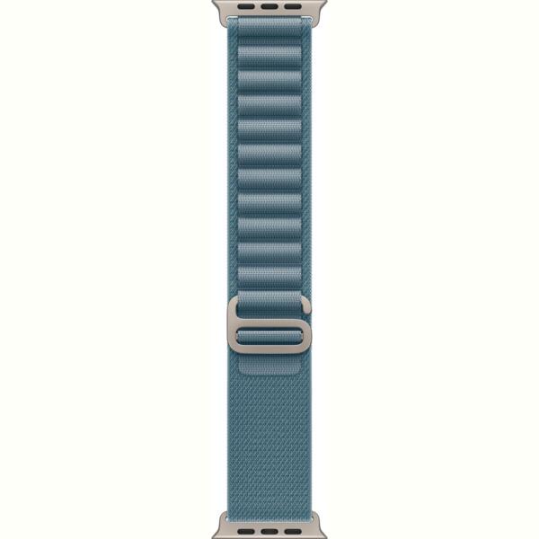 

Ремешок Аpple Watch 49mm Light Blue Alpine Loop Medium Natural Titanium Finish (MFTJ4ZM/A)
