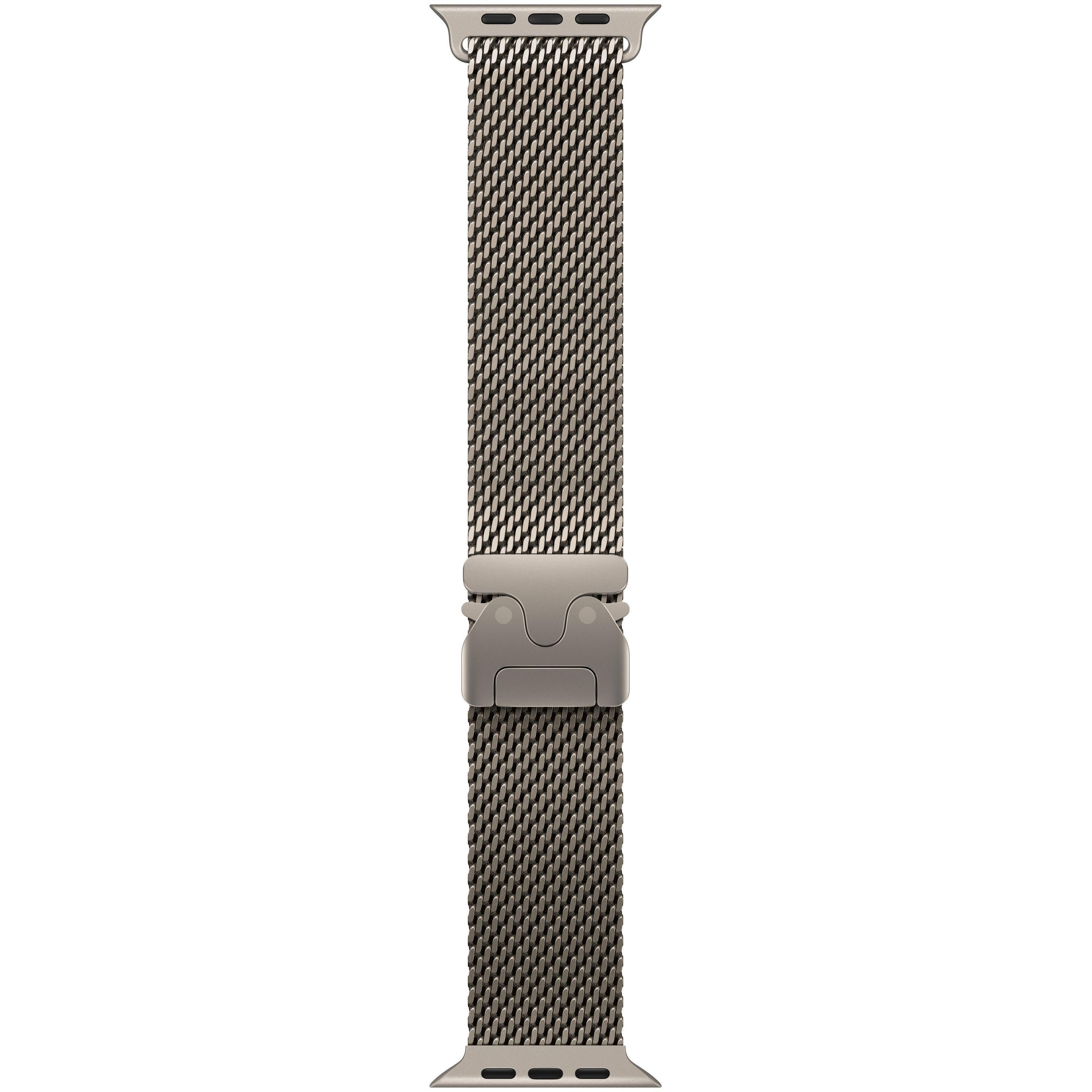 Ремешок Аpple Watch 49mm Natural Titanium Milanese Loop Medium (MGHP4ZM/A) фото 1
