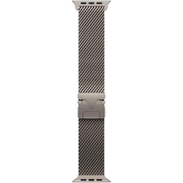 

Ремешок Аpple Watch 49mm Natural Titanium Milanese Loop Medium (MGHP4ZM/A)