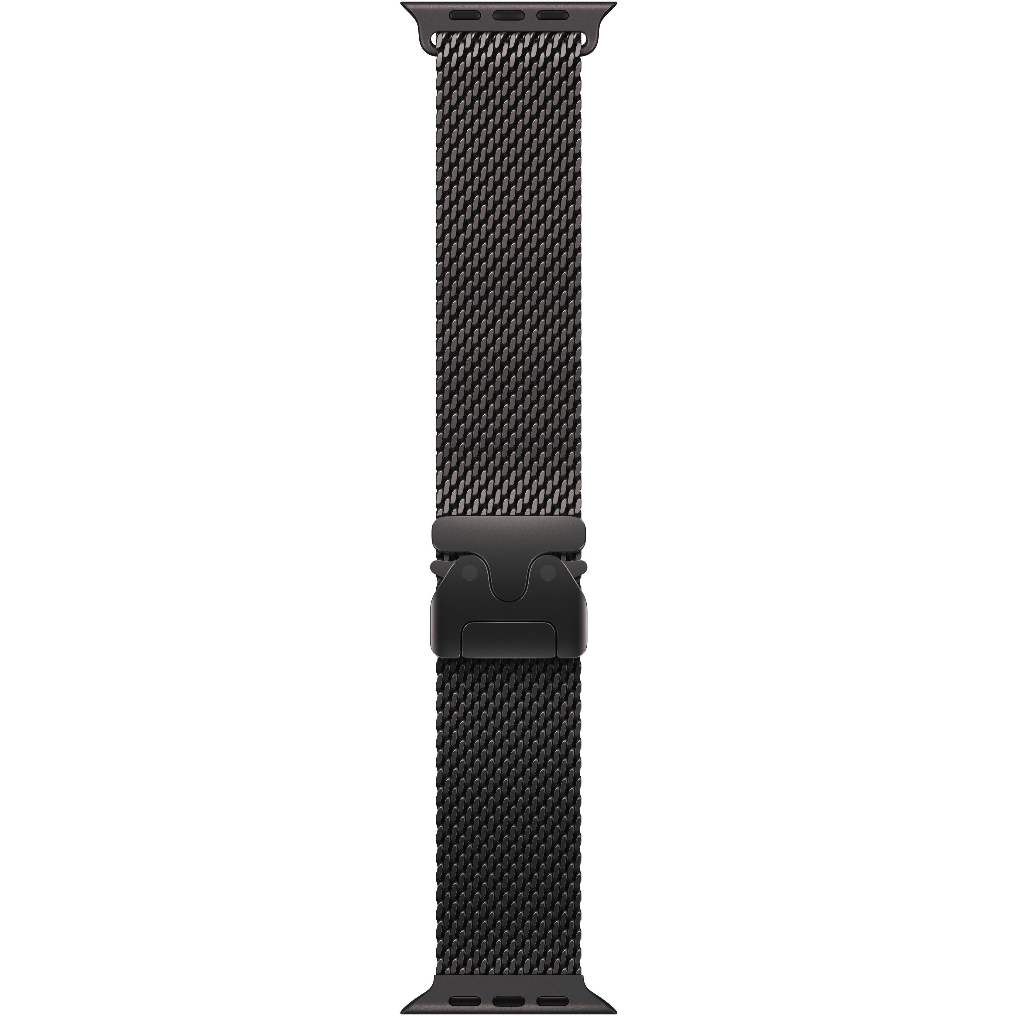Ремешок Аpple Watch 49mm Black Titanium Milanese Loop Large (MGHU4ZM/A) фото 1