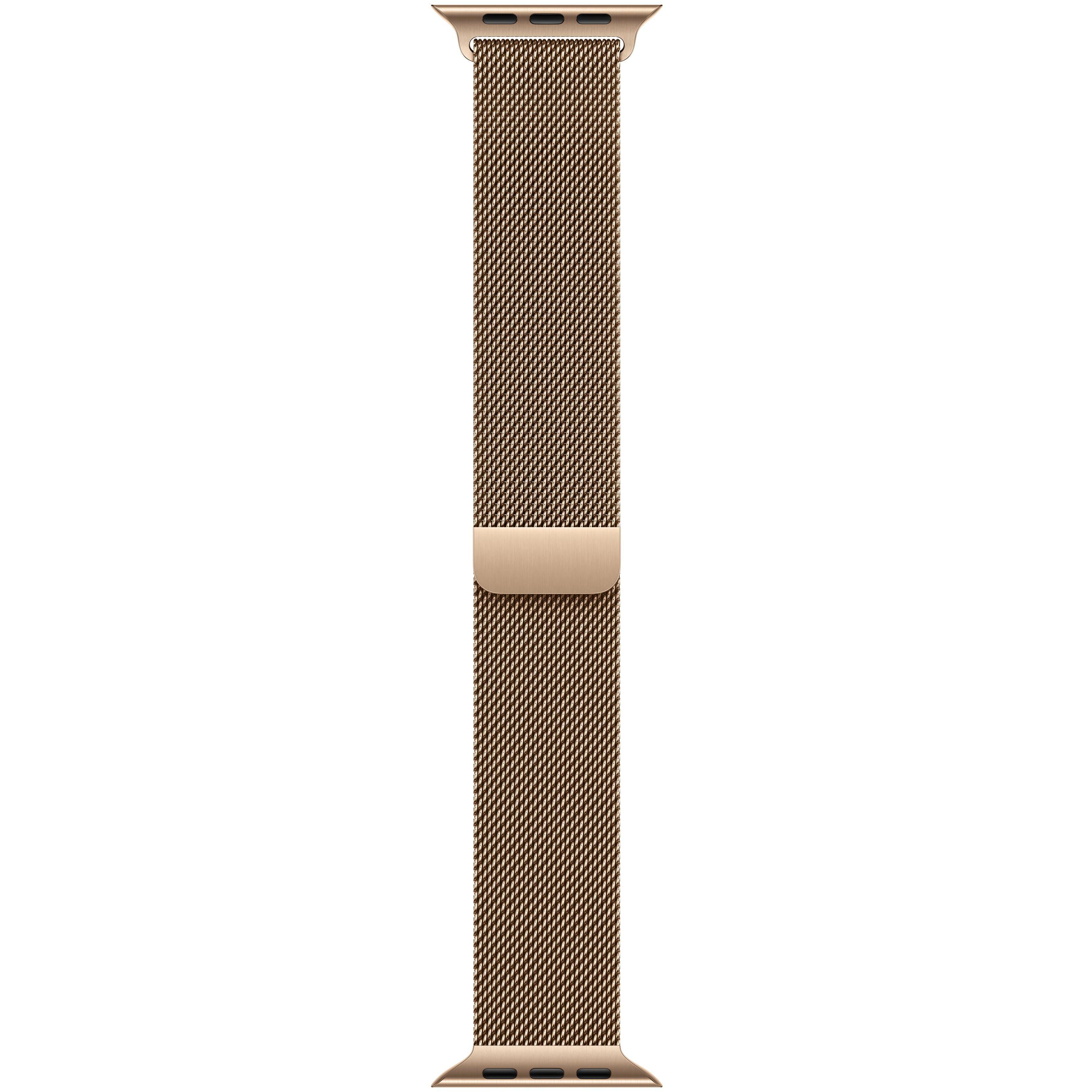 Ремешок Аpple Watch 46mm Gold Milanese Loop - S/M (MGJ44ZM/A) фото 1