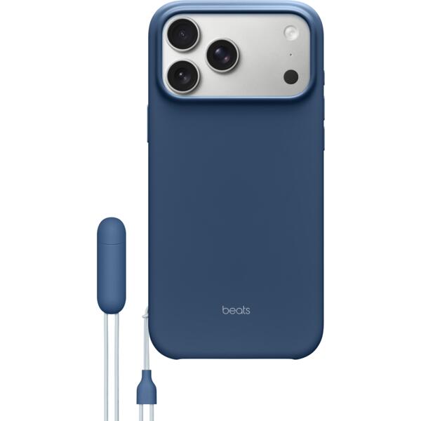 

Чехол Apple Beats для iPhone 17 Pro Max Kickstand Case with MagSafe and Camera Control Bedrock Blue (MGTR4LL/A)