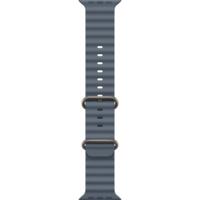 Ремінець Аpple Watch 49mm Anchor Blue Ocean Band Natural Titanium Finish (MGCC4ZM/A)