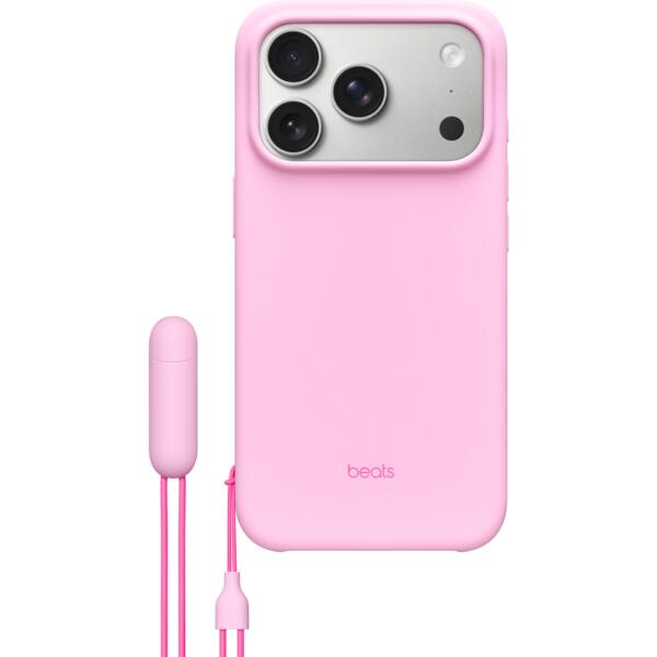 

Чехол Apple Beats для iPhone 17 Pro Kickstand Case with MagSafe and Camera Control Pebble Pink (MGY84LL/A)