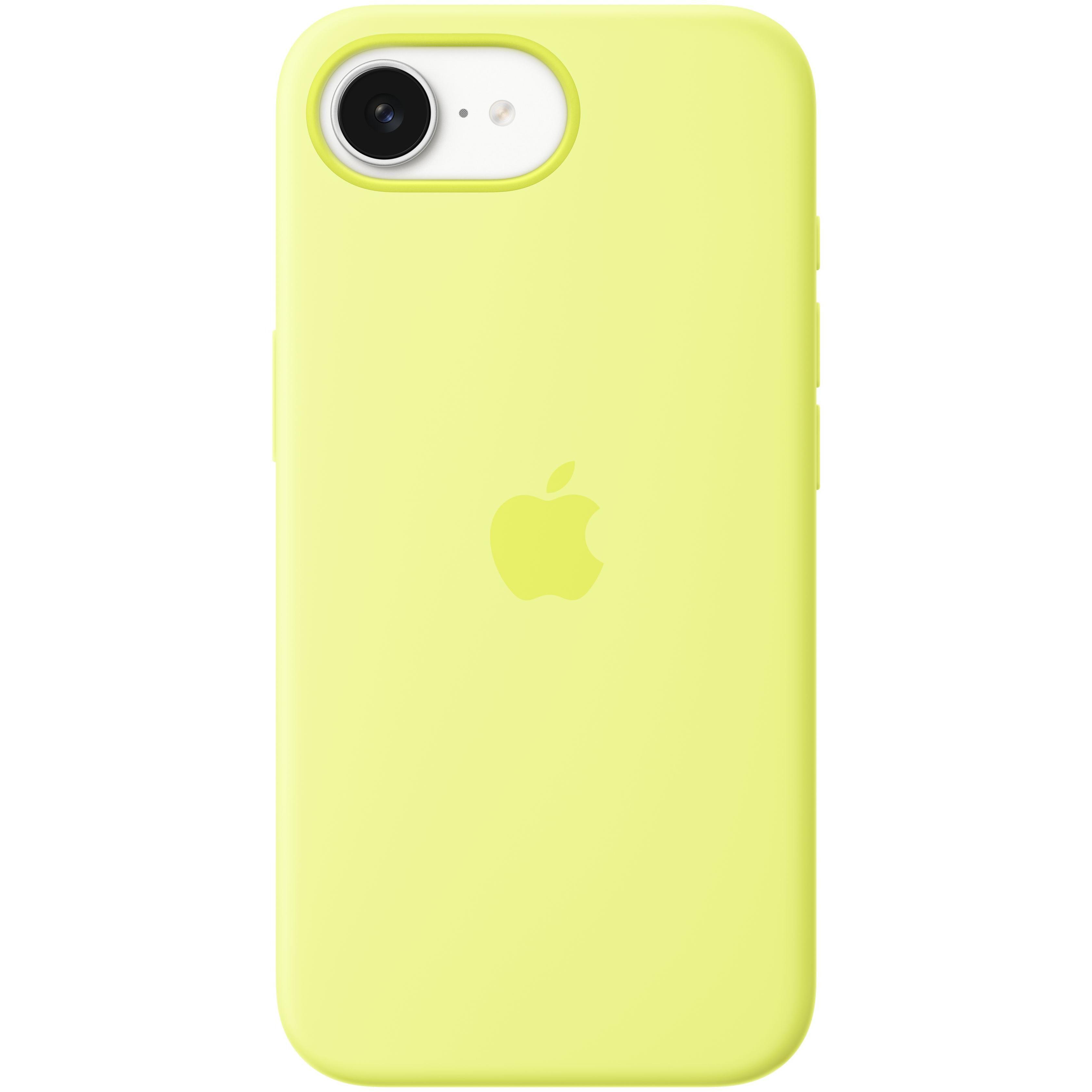 Чохол Apple для iPhone 16e Silicone Case Neon Yellow (MGYW4ZM/A)фото1