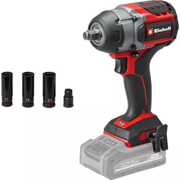 

Гайковерт аккумуляторный ударный Einhell Professional TP-CW 18/750-C (без АКБ и ЗУ), (4510065)