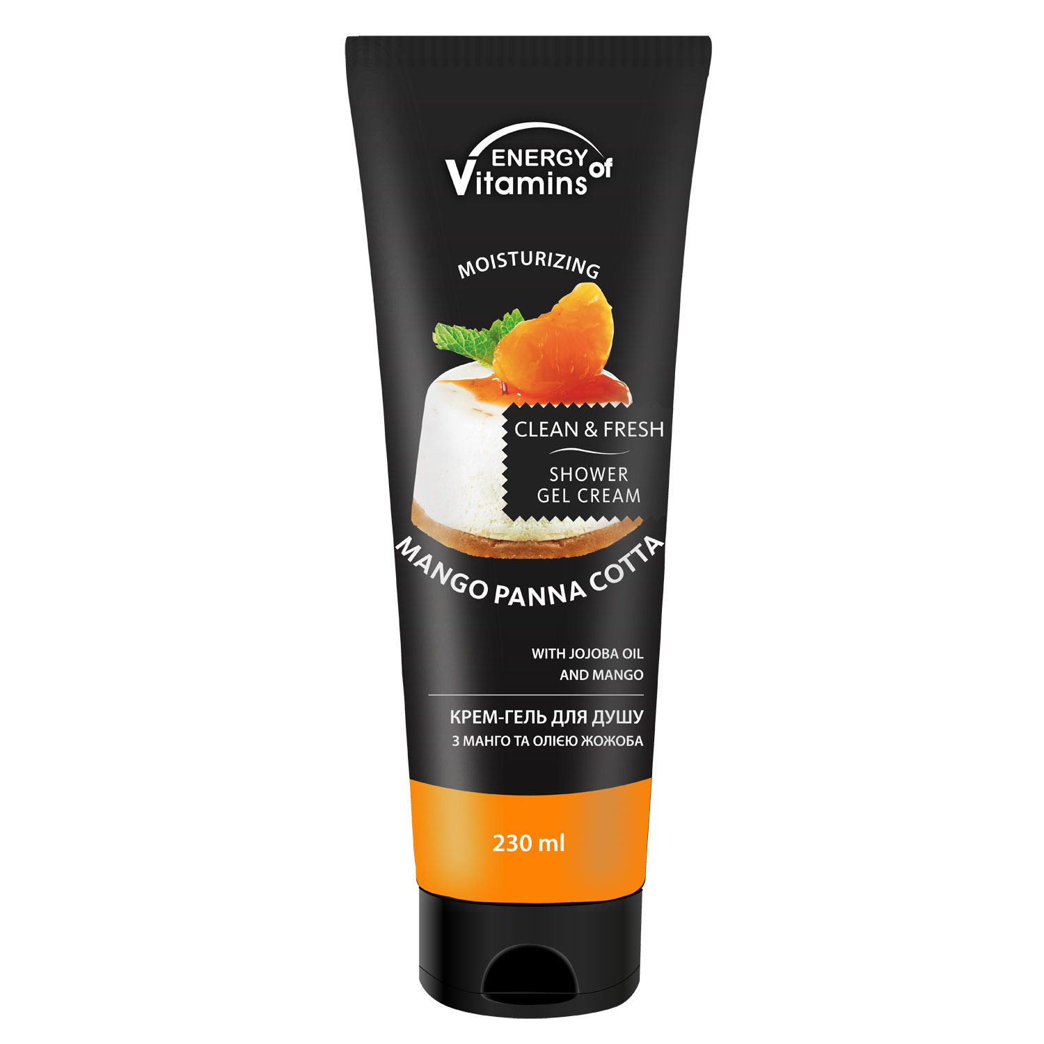 Гель для душа Energy of Vitamins Mango Panna Cotta 230 мл фото1