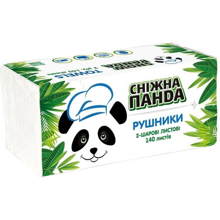 Полотенца Снежная Панда 140 листов 2-слойные 1 шт фото 1