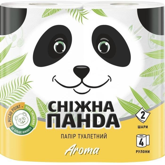 Туалетная бумага Снежная Панда Aroma 2-слойная 4 шт фото 1