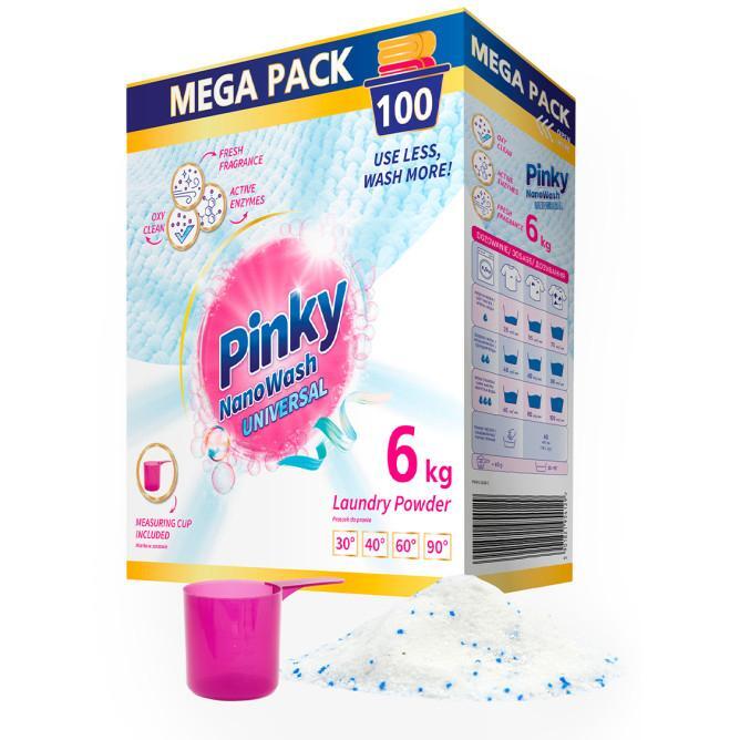 Пральний порошок Pinky NanoWash Універсальний 6 кгфото1